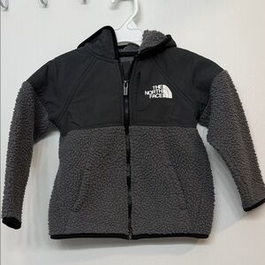 The North Face Kids Black and Gray Fleece Jacket